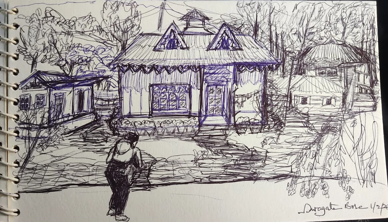 Portrait painting by Swagata Bose